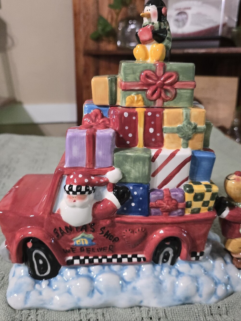 Vintage 2003 JCPenney Santa’s Helpers Christmas Truck Cookie Jar